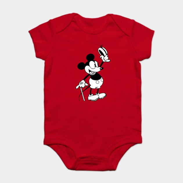 Steamboat Willie. Valentine Couple Baby Bodysuit by Megadorim